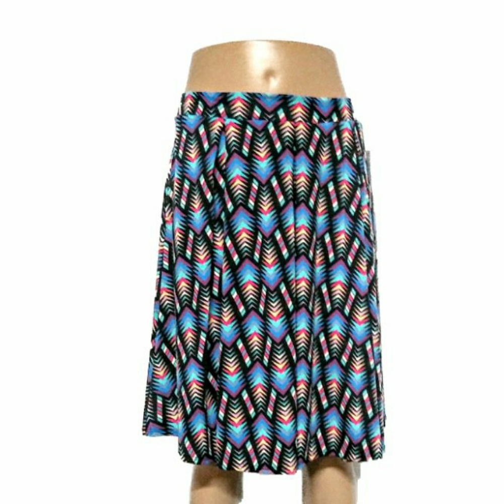 NWT LuLaRoe Madison Multicolored Midi Skirt
